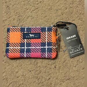 NWT Scout IDKASE - card holder - plaid design